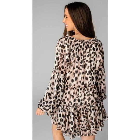 Buddy Love Zozo Elastic Waist Mini Dress in Oreo, M - Picture 4 of 11